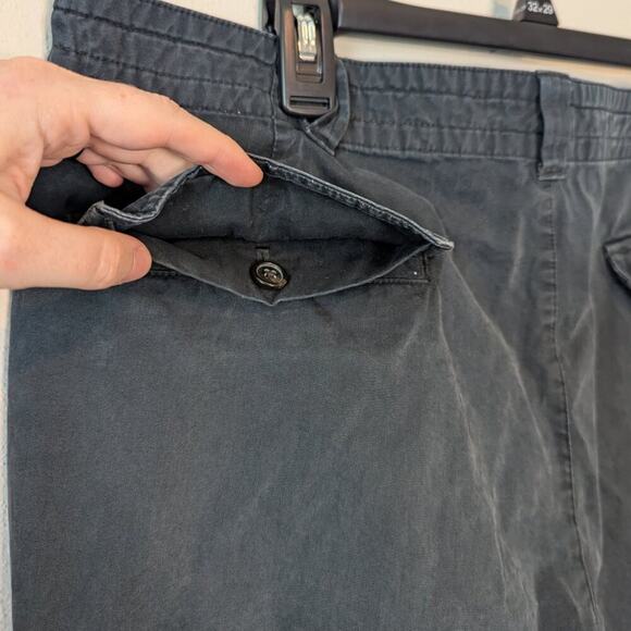 Brooks Brothers 346 Faded Black Flat Front Preppy Cargo Shorts Size 38 - Picture 6 of 11